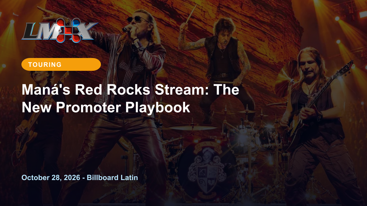 Maná's Red Rocks Stream: The New Promoter Playbook