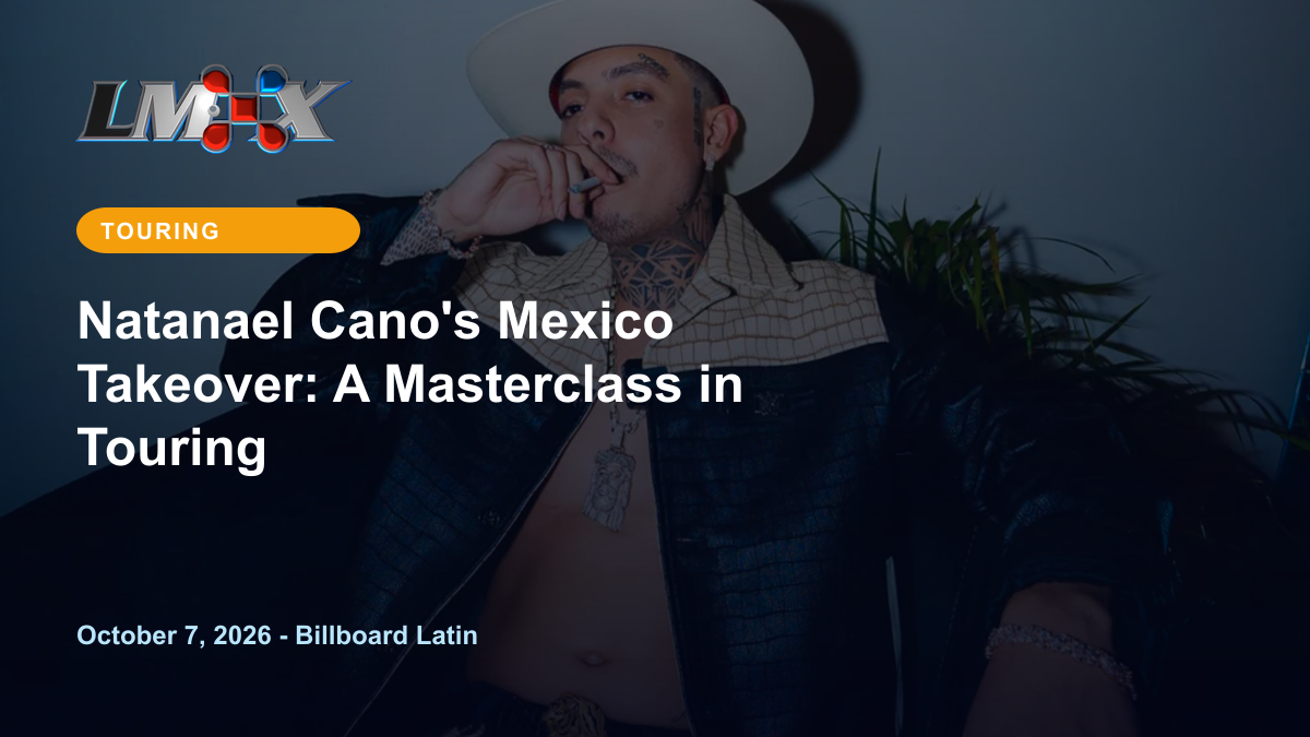 Natanael Cano's Mexico Takeover: A Masterclass in Touring