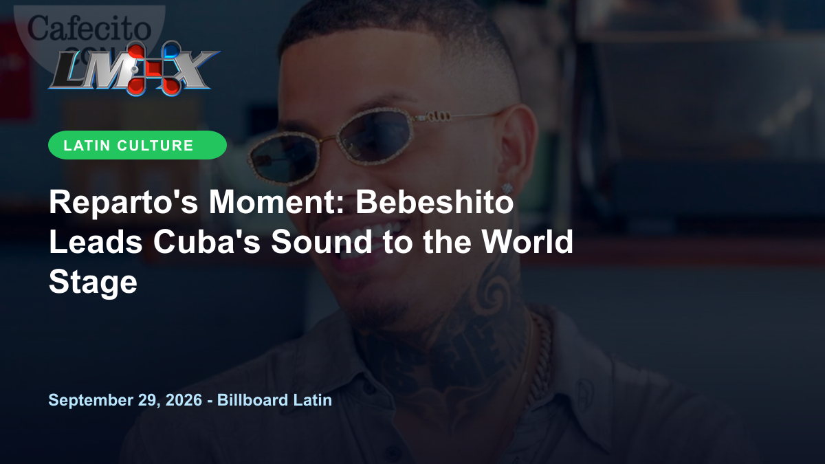 Reparto's Moment: Bebeshito Leads Cuba's Sound to the World Stage